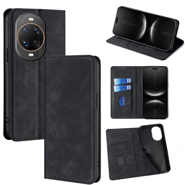 Skin Feel Magnetic Leather Phone Case, For Huawei nova 15 Ultra, For Huawei nova 15 Pro, For Huawei nova 15, For Huawei Mate 80 Pro Max 5G, For Huawei Mate 80 5G, For Huawei nova 14 Ultra 5G, For Huawei nova 14 Pro 5G, For Huawei nova 14 5G            ...