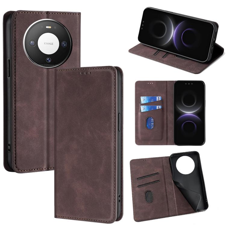 Skin Feel Magnetic Leather Phone Case, For Huawei nova 15 Ultra, For Huawei nova 15 Pro, For Huawei nova 15, For Huawei Mate 80 Pro Max 5G, For Huawei Mate 80 5G, For Huawei nova 14 Ultra 5G, For Huawei nova 14 Pro 5G, For Huawei nova 14 5G            ...