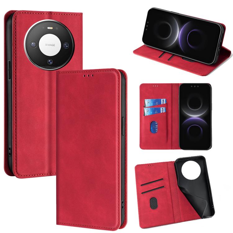 Skin Feel Magnetic Leather Phone Case, For Huawei nova 15 Ultra, For Huawei nova 15 Pro, For Huawei nova 15, For Huawei Mate 80 Pro Max 5G, For Huawei Mate 80 5G, For Huawei nova 14 Ultra 5G, For Huawei nova 14 Pro 5G, For Huawei nova 14 5G            ...