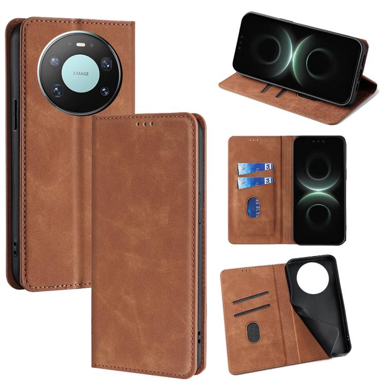 Skin Feel Magnetic Leather Phone Case, For Huawei nova 15 Ultra, For Huawei nova 15 Pro, For Huawei nova 15, For Huawei Mate 80 Pro Max 5G, For Huawei Mate 80 5G, For Huawei nova 14 Ultra 5G, For Huawei nova 14 Pro 5G, For Huawei nova 14 5G            ...