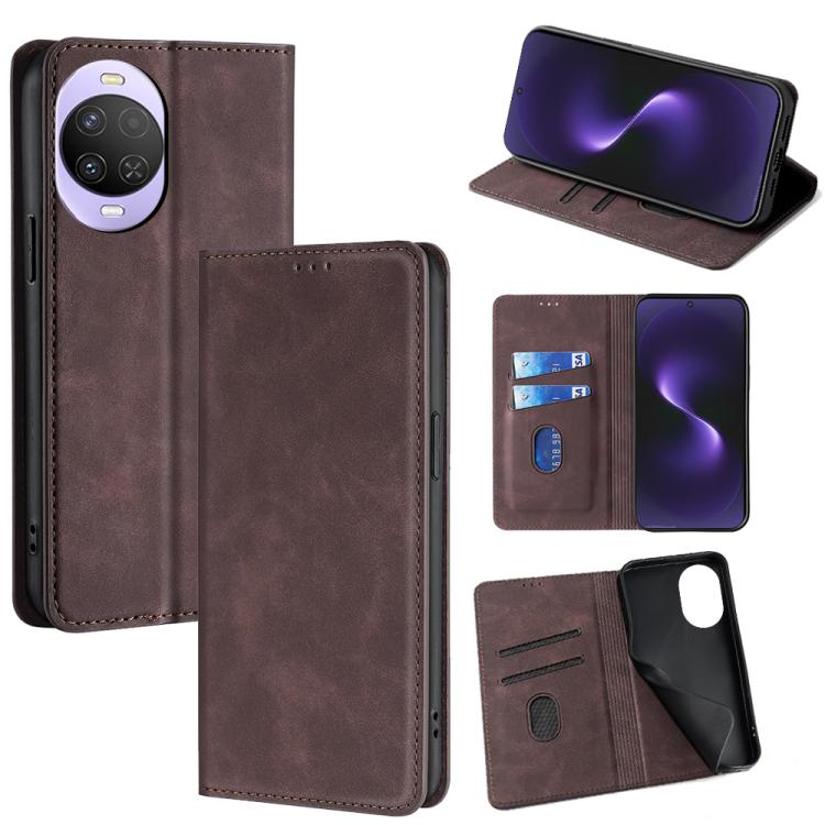 Skin Feel Magnetic Leather Phone Case, For Huawei nova 15 Ultra, For Huawei nova 15 Pro, For Huawei nova 15, For Huawei Mate 80 Pro Max 5G, For Huawei Mate 80 5G, For Huawei nova 14 Ultra 5G, For Huawei nova 14 Pro 5G, For Huawei nova 14 5G            ...