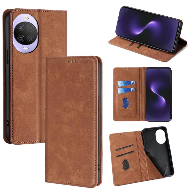 Skin Feel Magnetic Leather Phone Case, For Huawei nova 15 Ultra, For Huawei nova 15 Pro, For Huawei nova 15, For Huawei Mate 80 Pro Max 5G, For Huawei Mate 80 5G, For Huawei nova 14 Ultra 5G, For Huawei nova 14 Pro 5G, For Huawei nova 14 5G            ...