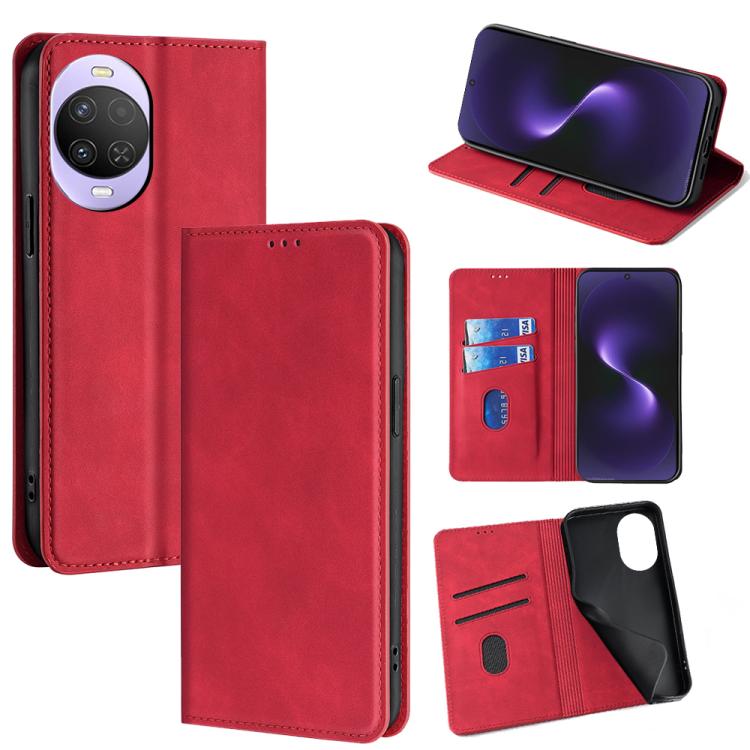 Skin Feel Magnetic Leather Phone Case, For Huawei nova 15 Ultra, For Huawei nova 15 Pro, For Huawei nova 15, For Huawei Mate 80 Pro Max 5G, For Huawei Mate 80 5G, For Huawei nova 14 Ultra 5G, For Huawei nova 14 Pro 5G, For Huawei nova 14 5G            ...