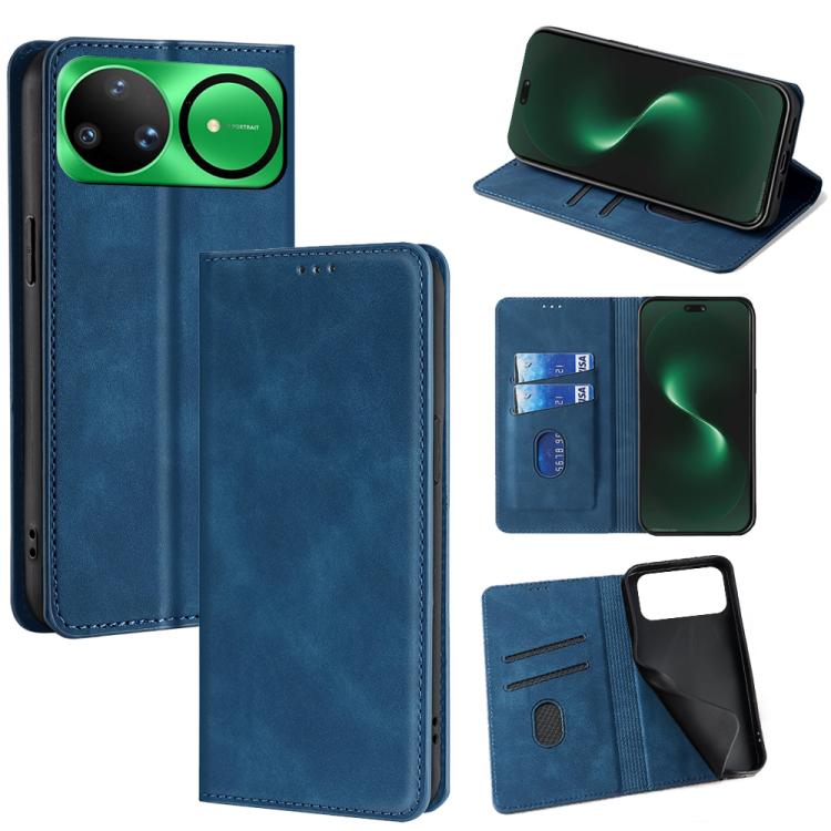 Skin Feel Magnetic Leather Phone Case, For Huawei Enjoy 90 Pro Max 5G, For Huawei Enjoy 90 Plus 5G, For Huawei nova 15 Ultra, For Huawei nova 15 Pro, For Huawei nova 15, For Huawei Mate 80 Pro Max 5G, For Huawei Mate 80 5G, For Huawei nova 14 Ultra 5G ...