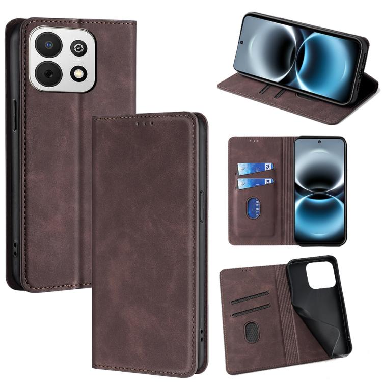 Skin Feel Magnetic Leather Phone Case, For Huawei Enjoy 90 Pro Max 5G, For Huawei Enjoy 90 Plus 5G, For Huawei nova 15 Ultra, For Huawei nova 15 Pro, For Huawei nova 15, For Huawei Mate 80 Pro Max 5G, For Huawei Mate 80 5G, For Huawei nova 14 Ultra 5G ...