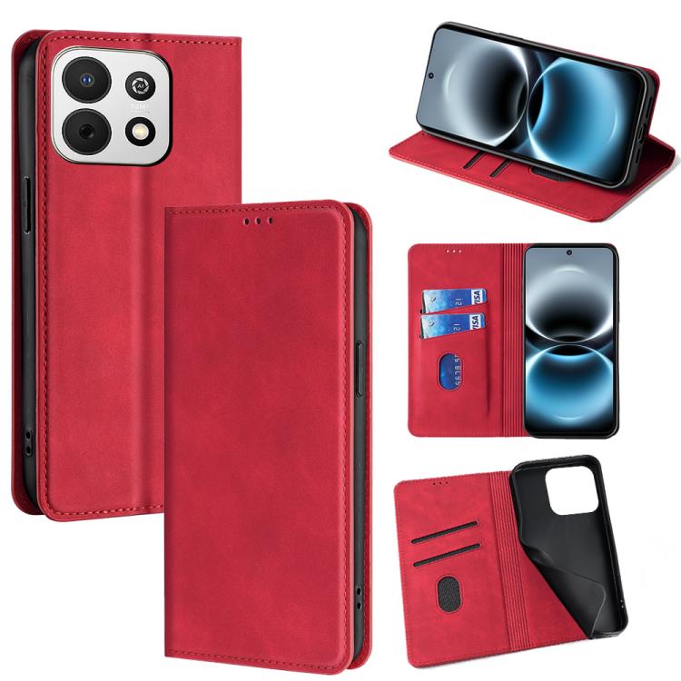Skin Feel Magnetic Leather Phone Case, For Huawei Enjoy 90 Pro Max 5G, For Huawei Enjoy 90 Plus 5G, For Huawei nova 15 Ultra, For Huawei nova 15 Pro, For Huawei nova 15, For Huawei Mate 80 Pro Max 5G, For Huawei Mate 80 5G, For Huawei nova 14 Ultra 5G ...