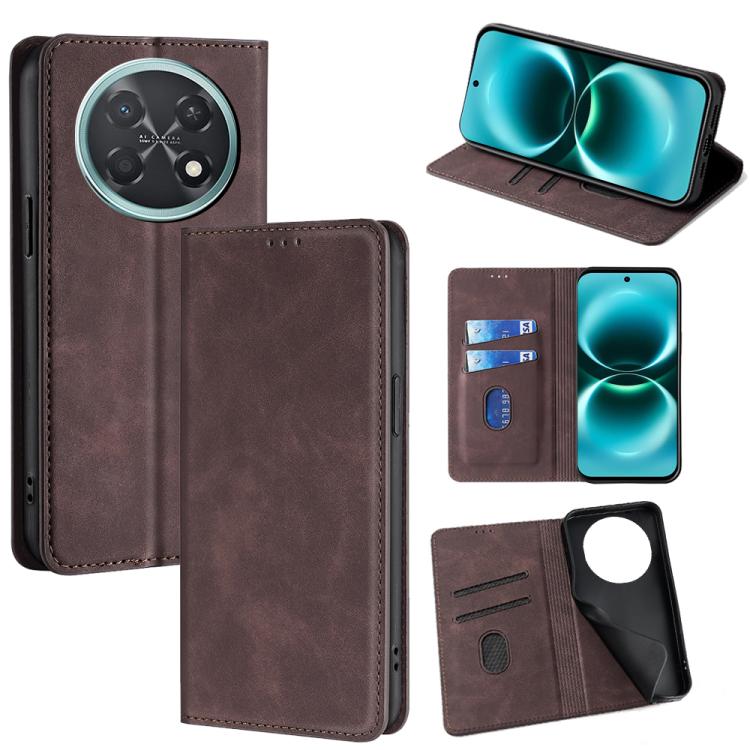 Skin Feel Magnetic Leather Phone Case, For Huawei Enjoy 90 Pro Max 5G, For Huawei Enjoy 90 Plus 5G, For Huawei nova 15 Ultra, For Huawei nova 15 Pro, For Huawei nova 15, For Huawei Mate 80 Pro Max 5G, For Huawei Mate 80 5G, For Huawei nova 14 Ultra 5G ...