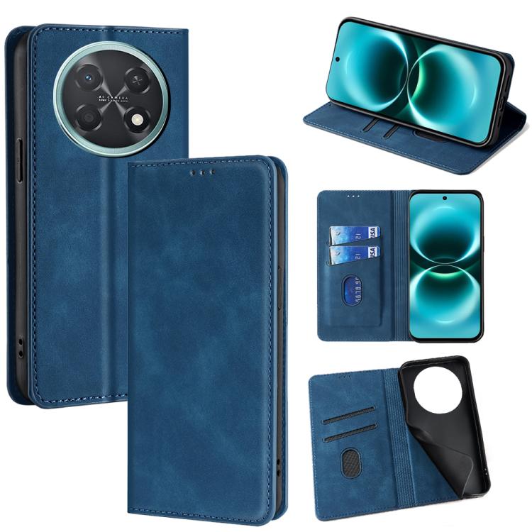 Skin Feel Magnetic Leather Phone Case, For Huawei Enjoy 90 Pro Max 5G, For Huawei Enjoy 90 Plus 5G, For Huawei nova 15 Ultra, For Huawei nova 15 Pro, For Huawei nova 15, For Huawei Mate 80 Pro Max 5G, For Huawei Mate 80 5G, For Huawei nova 14 Ultra 5G ...
