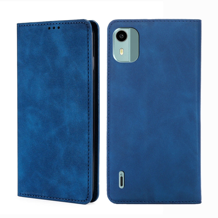 Skin Feel Magnetic Leather Phone Case, For Nokia G42 5G, For Nokia C12, For Nokia C22, For Nokia C32, For Nokia G11 Plus, For Nokia C300 4G US Version, For Nokia C110 4G, For Nokia C02 TA-1522