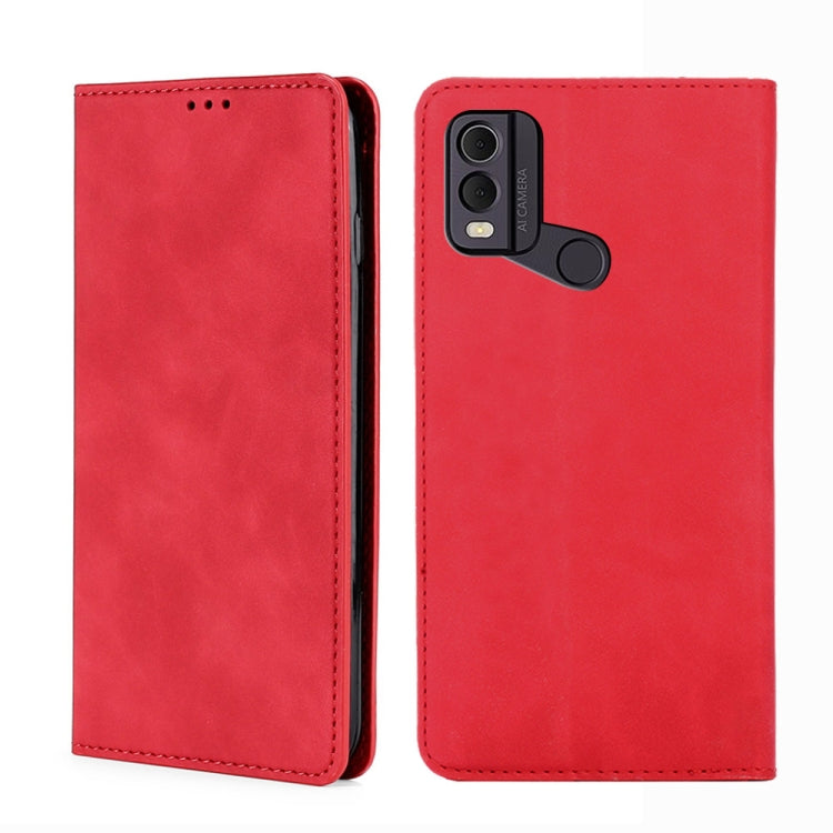 Skin Feel Magnetic Leather Phone Case, For Nokia G42 5G, For Nokia C12, For Nokia C22, For Nokia C32, For Nokia G11 Plus, For Nokia C300 4G US Version, For Nokia C110 4G, For Nokia C02 TA-1522
