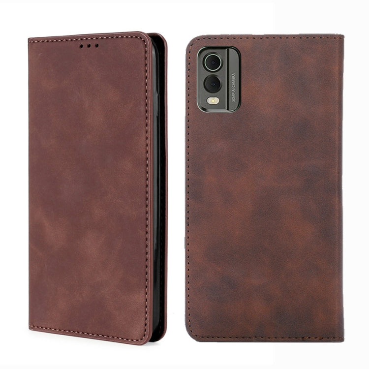 Skin Feel Magnetic Leather Phone Case, For Nokia G42 5G, For Nokia C12, For Nokia C22, For Nokia C32, For Nokia G11 Plus, For Nokia C300 4G US Version, For Nokia C110 4G, For Nokia C02 TA-1522