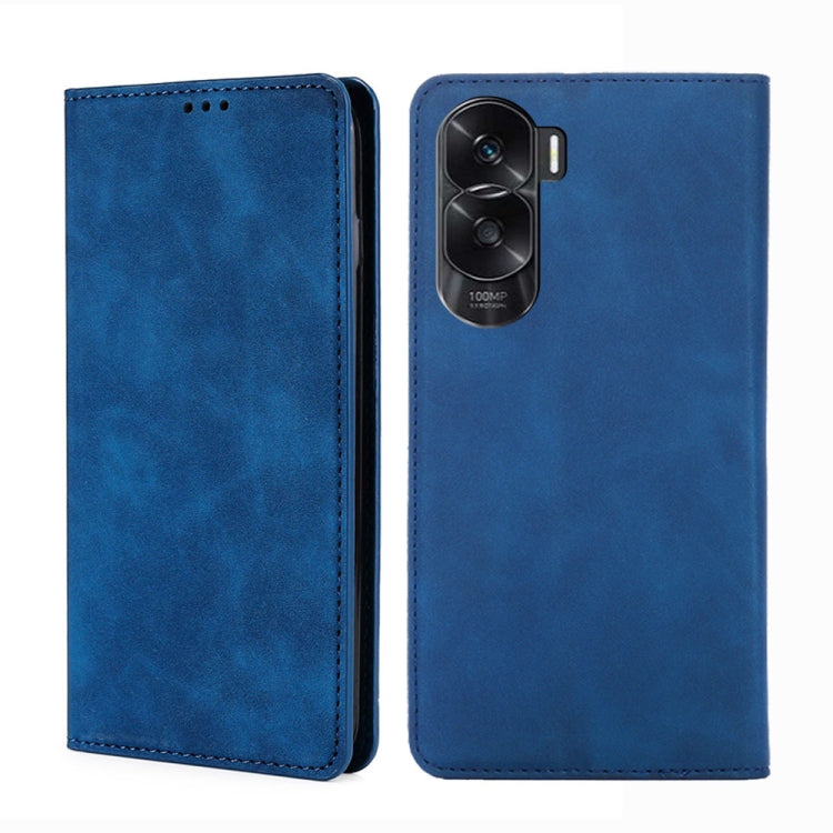 Skin Feel Magnetic Leather Phone Case, For Honor X50i 5G / 9 Lite