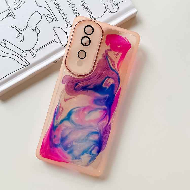 Oil Painting Electroplating TPU Phone Case, For Honor 80 Pro, For Honor 80 SE