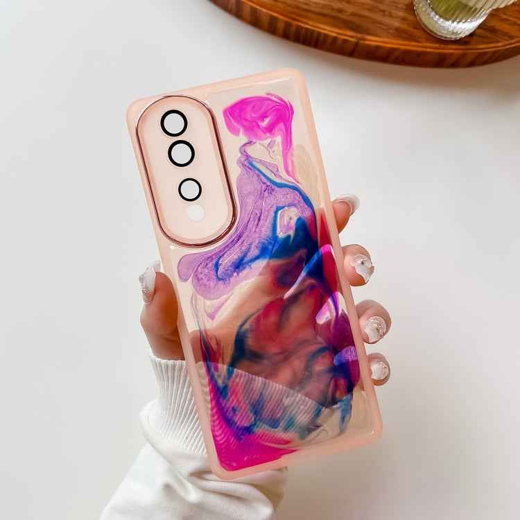 Oil Painting Electroplating TPU Phone Case, For Honor 80 Pro, For Honor 80 SE
