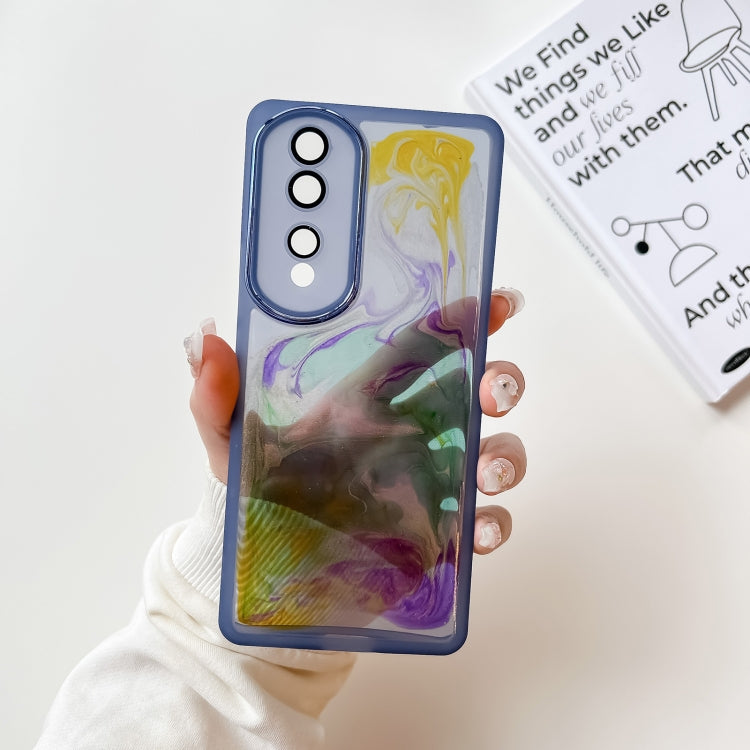 Oil Painting Electroplating TPU Phone Case, For Honor 80 Pro, For Honor 80 SE