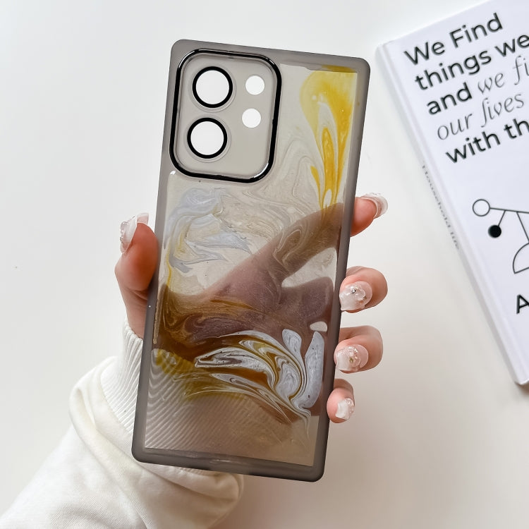 Oil Painting Electroplating TPU Phone Case, For Honor 80 Pro, For Honor 80 SE