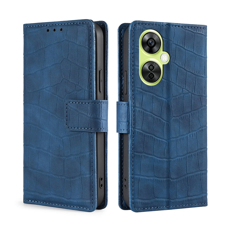 Skin Feel Crocodile Magnetic Clasp Leather Phone Case