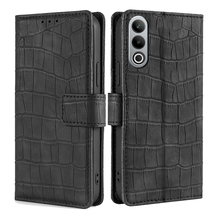 Skin Feel Crocodile Magnetic Clasp Leather Phone Case