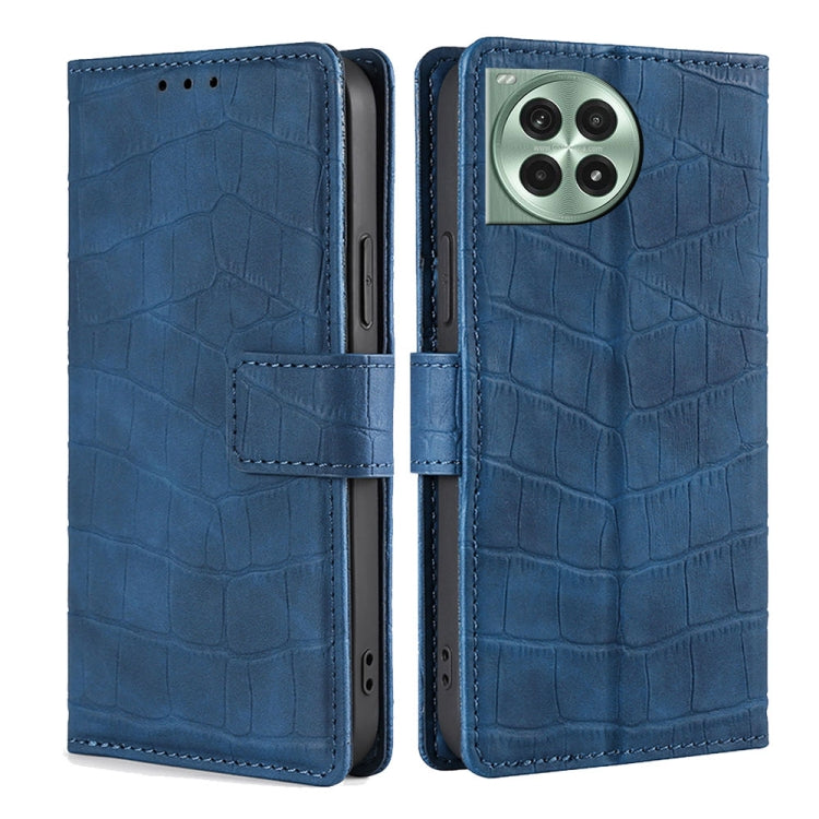 Skin Feel Crocodile Magnetic Clasp Leather Phone Case