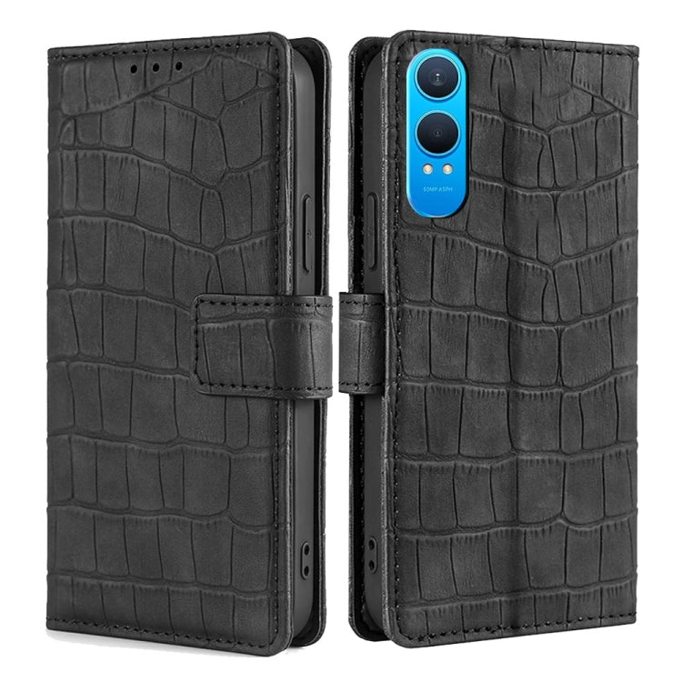 Skin Feel Crocodile Magnetic Clasp Leather Phone Case