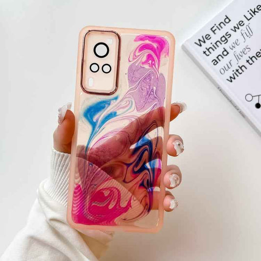 Oil Painting Electroplating TPU Phone Case, For vivo X60, For vivo X60 Pro, For vivo X70, For vivo X70 Pro, For vivo X80, For vivo X90, For vivo X90 Pro, For vivo X90 Pro+, For vivo S10