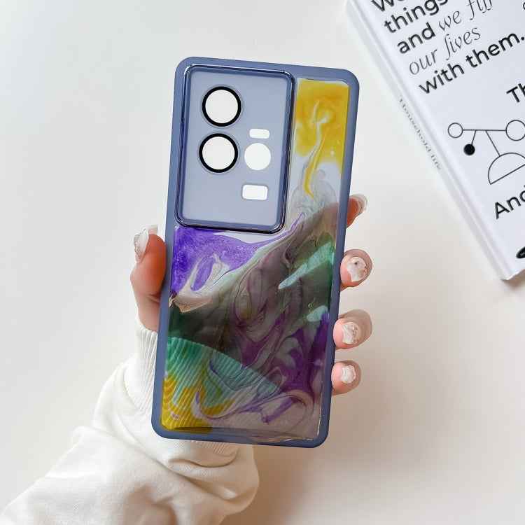Oil Painting Electroplating TPU Phone Case