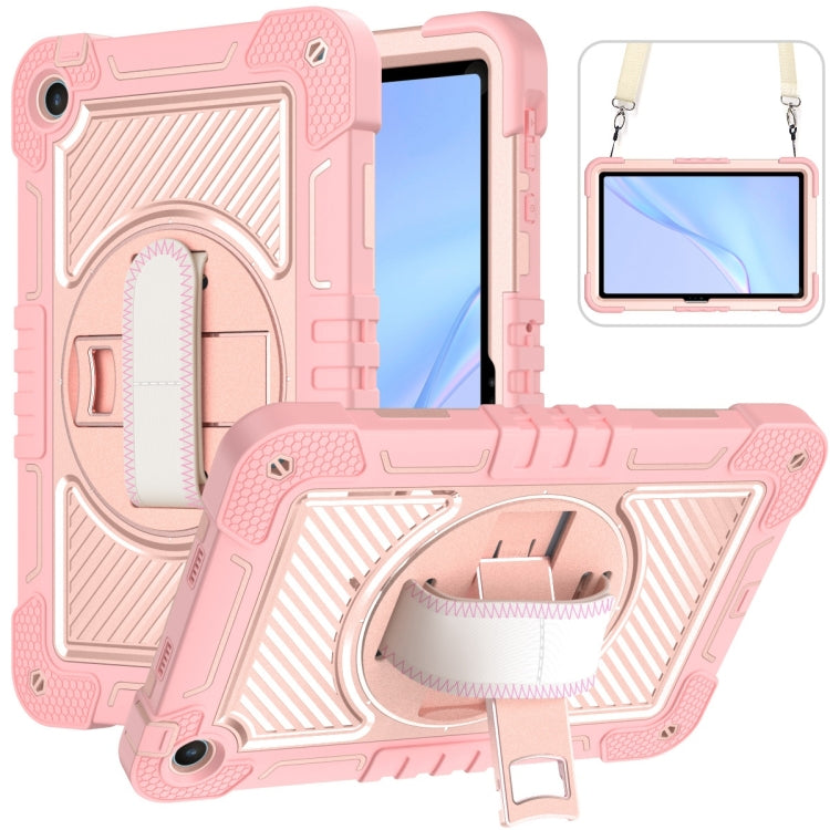 360 Degree Rotation PC Contrast Silicone Tablet Case