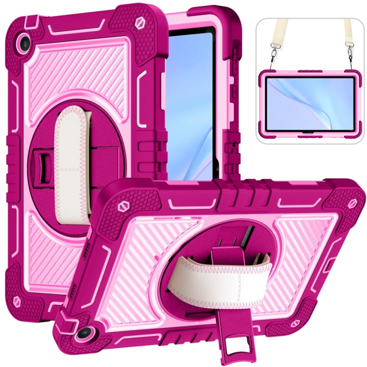 360 Degree Rotation PC Contrast Silicone Tablet Case