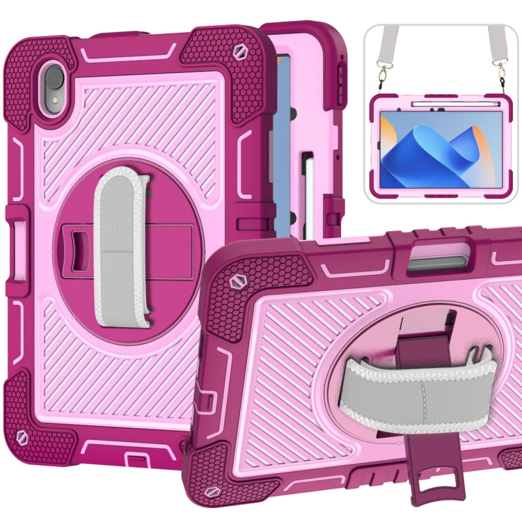 360 Degree Rotation PC Contrast Silicone Tablet Case