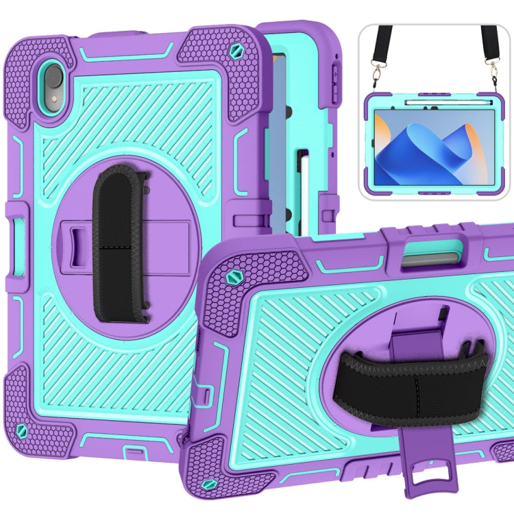360 Degree Rotation PC Contrast Silicone Tablet Case