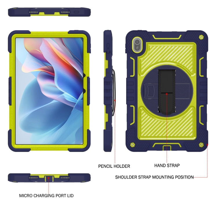 360 Degree Rotation PC Contrast Silicone Tablet Case