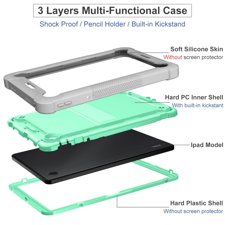 Shockproof Silicone Hybrid PC Tablet Case with Holder