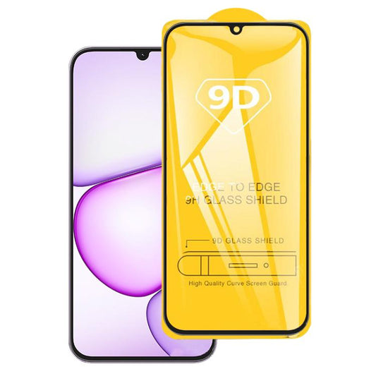 9D Full Glue Screen Tempered Glass Film, For Realme C100i 4G, For Realme Note 60x 4G, For Realme C51s, For Realme C71 India, For Realme 15 5G, For Realme 14 Pro Lite, For Realme C75x, For Realme 12 5G / C75, For Realme C65s, For Realme C67 4G / 12 Lite...