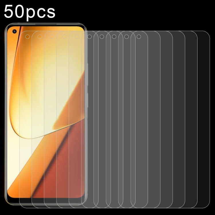 50pcs 0.26mm 9H 2.5D Tempered Glass Film, For Realme C65s, For Realme Narzo 70 / Narzo 70 Turbo, For Realme Narzo 70x / 13, For Realme C67 4G / 12 Lite, For Realme P1, For Realme Narzo 70 Pro, For Realme V50s, For Realme V50, For Realme 11 4G          ...