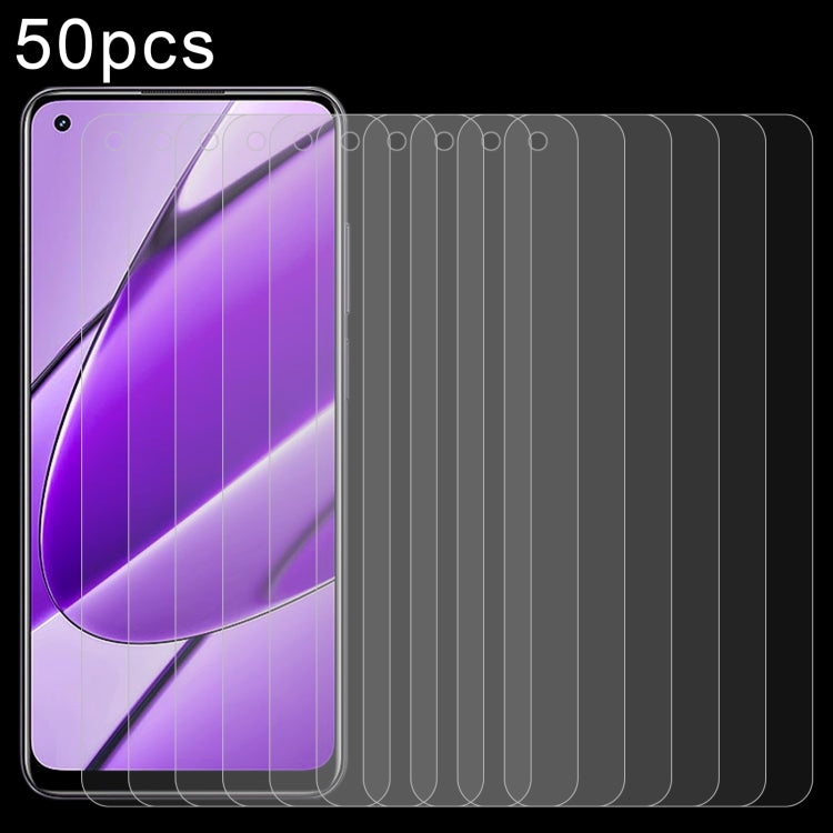 50pcs 0.26mm 9H 2.5D Tempered Glass Film, For Realme C65s, For Realme Narzo 70 / Narzo 70 Turbo, For Realme Narzo 70x / 13, For Realme C67 4G / 12 Lite, For Realme P1, For Realme Narzo 70 Pro, For Realme V50s, For Realme V50, For Realme 11 4G          ...