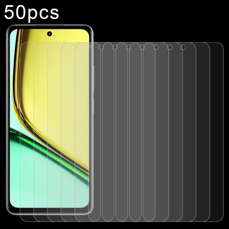 50pcs 0.26mm 9H 2.5D Tempered Glass Film, For Realme C65s, For Realme Narzo 70 / Narzo 70 Turbo, For Realme Narzo 70x / 13, For Realme C67 4G / 12 Lite, For Realme P1, For Realme Narzo 70 Pro, For Realme V50s, For Realme V50, For Realme 11 4G          ...
