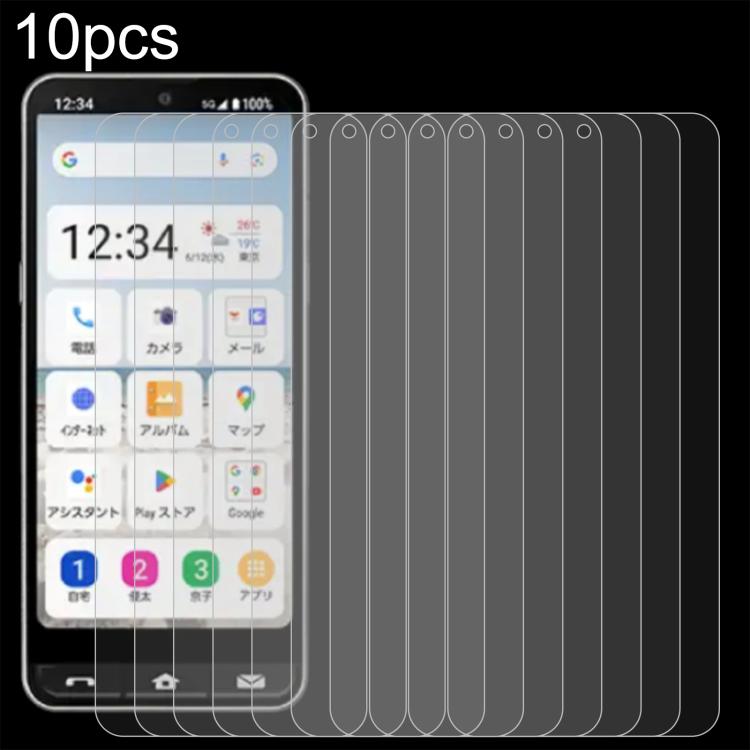 10pcs 0.26mm 9H 2.5D Tempered Glass Film, For Sharp Aquos wish6, For Sharp Aquos R11, For Sharp Aquos Sense10, For Sharp Basio Active2, For Sharp Aquos wish5, For Sharp Basio Active3, For Sharp Aquos Sense9 Plus, For Sharp Aquos Sense9                 ...