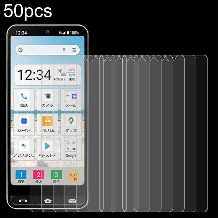 50pcs 0.26mm 9H 2.5D Tempered Glass Film, For Sharp Aquos wish6, For Sharp Aquos R11, For Sharp Aquos Sense10, For Sharp Basio Active2, For Sharp Aquos wish5, For Sharp Basio Active3, For Sharp Aquos Sense9 Plus, For Sharp Aquos Sense9                 ...