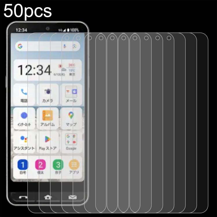 50pcs 0.26mm 9H 2.5D Tempered Glass Film, For Sharp Aquos wish6, For Sharp Aquos R11, For Sharp Aquos Sense10, For Sharp Basio Active2, For Sharp Aquos wish5, For Sharp Basio Active3, For Sharp Aquos Sense9 Plus, For Sharp Aquos Sense9                 ...