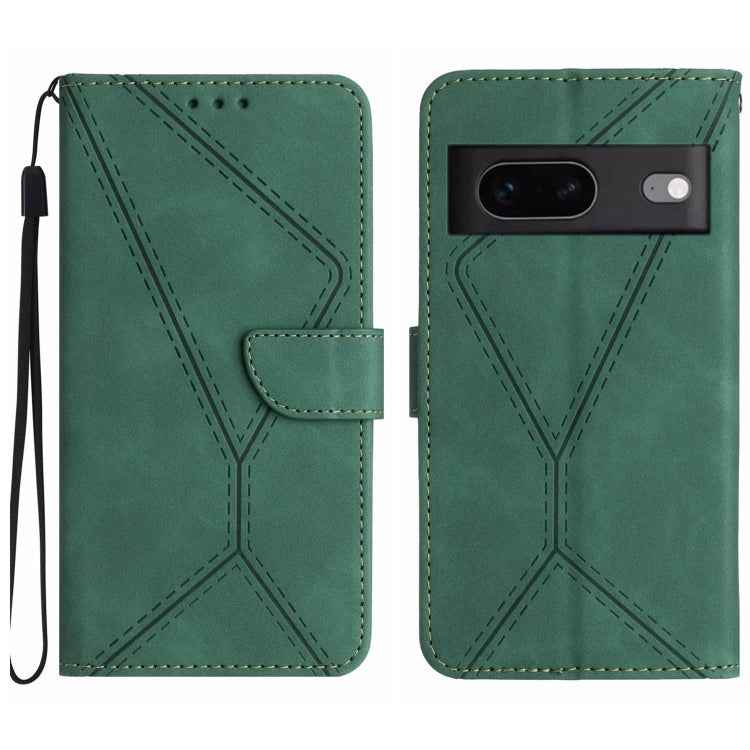 Stitching Embossed Leather Phone Case, For Google Pixel 7, For Google Pixel 7 Pro, For Google Pixel 7a, For Google Pixel 6, For Google Pixel 6 Pro, For Google Pixel 6a