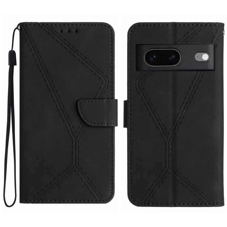 Stitching Embossed Leather Phone Case, For Google Pixel 7, For Google Pixel 7 Pro, For Google Pixel 7a, For Google Pixel 6, For Google Pixel 6 Pro, For Google Pixel 6a