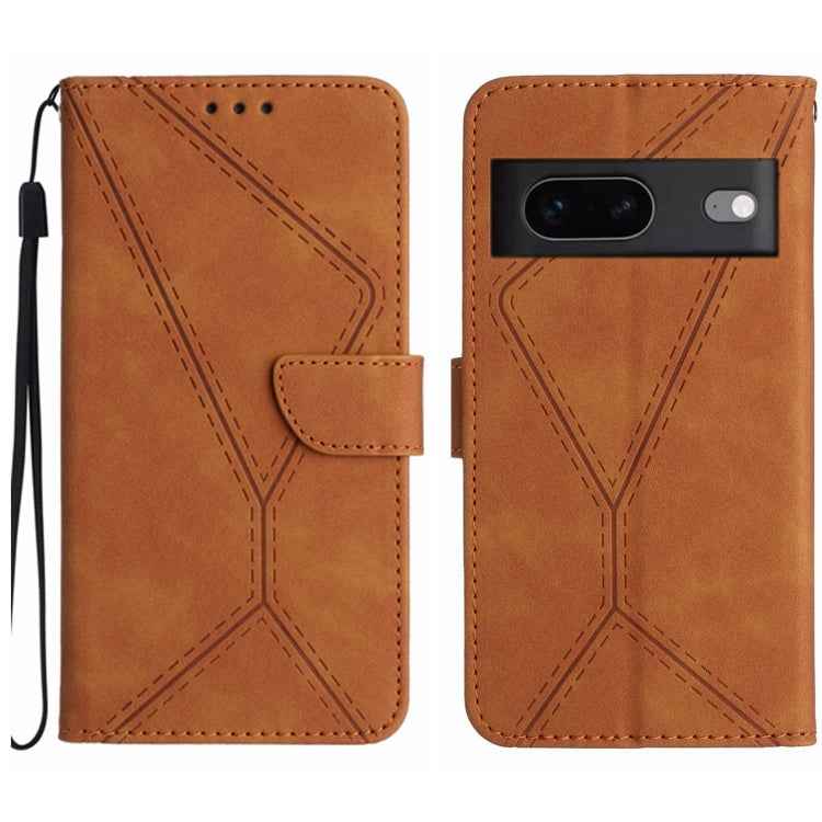 Stitching Embossed Leather Phone Case, For Google Pixel 7, For Google Pixel 7 Pro, For Google Pixel 7a, For Google Pixel 6, For Google Pixel 6 Pro, For Google Pixel 6a