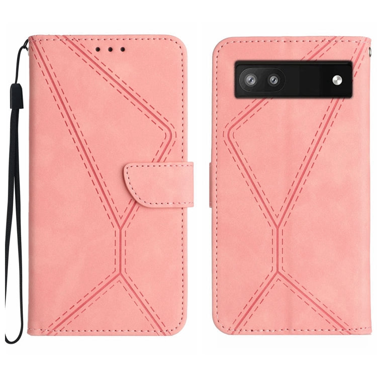 Stitching Embossed Leather Phone Case, For Google Pixel 7, For Google Pixel 7 Pro, For Google Pixel 7a, For Google Pixel 6, For Google Pixel 6 Pro, For Google Pixel 6a