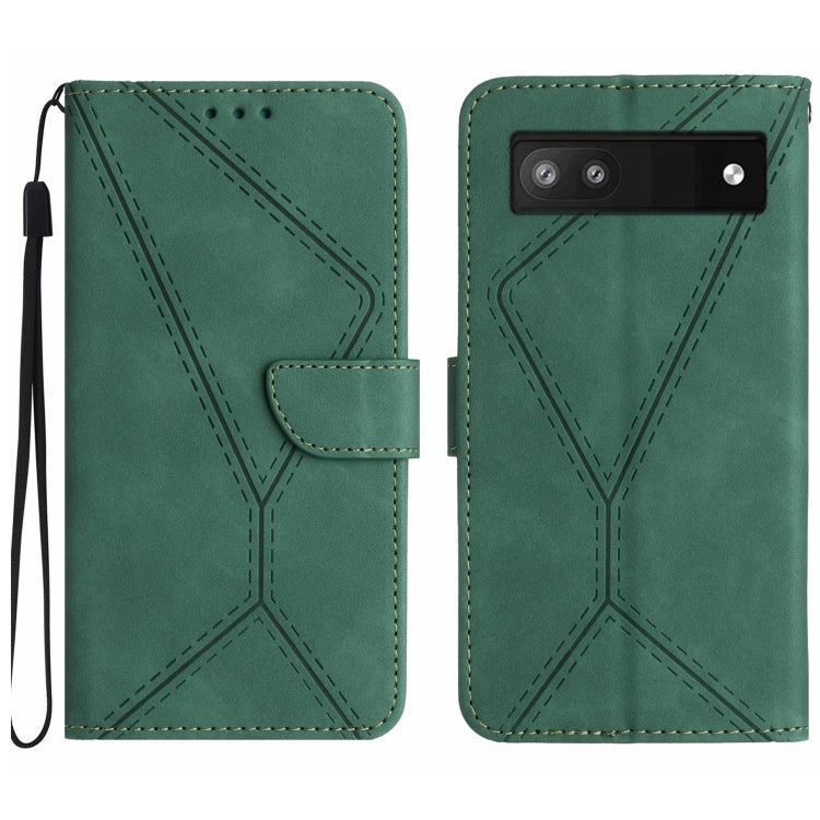 Stitching Embossed Leather Phone Case, For Google Pixel 7, For Google Pixel 7 Pro, For Google Pixel 7a, For Google Pixel 6, For Google Pixel 6 Pro, For Google Pixel 6a