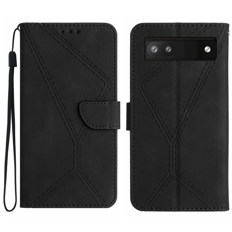 Stitching Embossed Leather Phone Case, For Google Pixel 7, For Google Pixel 7 Pro, For Google Pixel 7a, For Google Pixel 6, For Google Pixel 6 Pro, For Google Pixel 6a