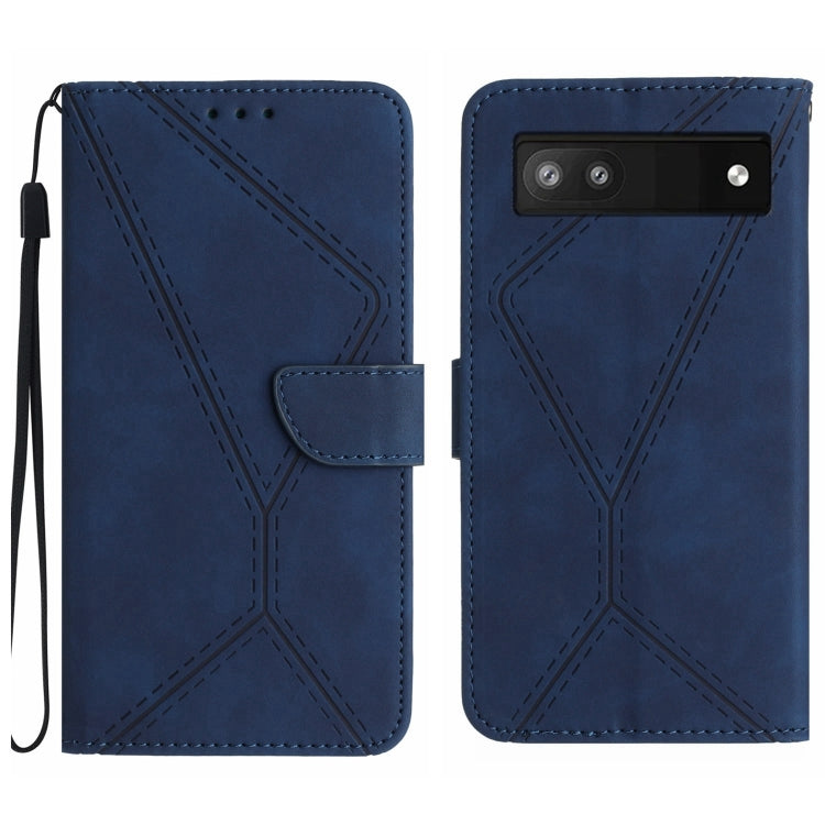 Stitching Embossed Leather Phone Case, For Google Pixel 7, For Google Pixel 7 Pro, For Google Pixel 7a, For Google Pixel 6, For Google Pixel 6 Pro, For Google Pixel 6a