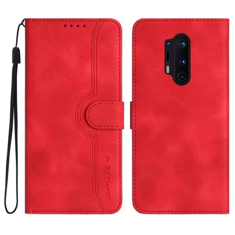 Heart Pattern Skin Feel Leather Phone Case, For OnePlus 9, For OnePlus 8 Pro