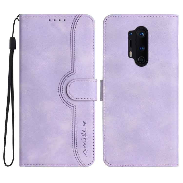 Heart Pattern Skin Feel Leather Phone Case, For OnePlus 9, For OnePlus 8 Pro