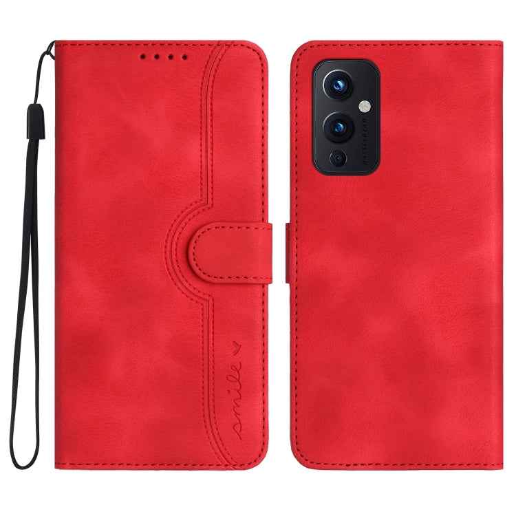 Heart Pattern Skin Feel Leather Phone Case, For OnePlus 9, For OnePlus 8 Pro