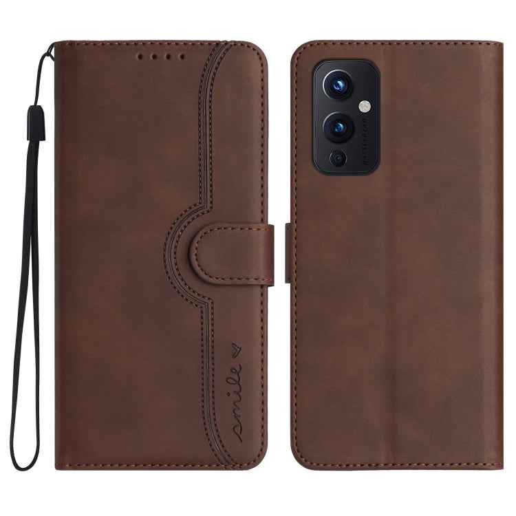Heart Pattern Skin Feel Leather Phone Case, For OnePlus 9, For OnePlus 8 Pro